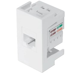 MODULO P/ 1 TOMADA REDE RJ45 8 VIAS BRANCO - FAME