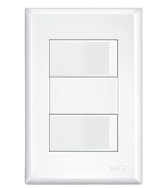 INTERRUPTOR DE EMBUTIR 2 TECLA DISTANCIADAS 16A/250V EVIDENCE BRANCO - FAME