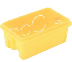 CAIXA DE PASSAGEM DE EMBUTIR 4 X 2 RETANGULAR AMARELO - TRAMONTINA