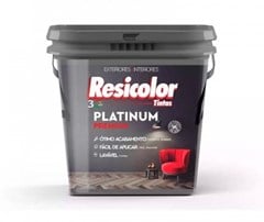 TINTA ACRILICA PLATINUM PREMIUM 16L BRANCO FOSCO - RESICOLOR