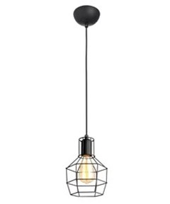 PENDENTE ADHARA ACO 1XE27 PRETO FOSCO - AVANT LUX