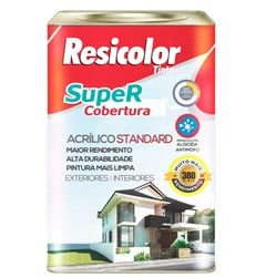 TINTA SUPER COBERTURA 18L SEMI BRILHO STANDARD MARFIM REAL - RESICOLOR