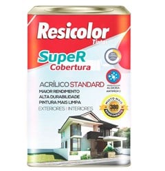 TINTA SUPER COBERTURA 18L SEMI BRILHO STANDARD CAMURCA - RESICOLOR