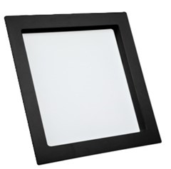 LUMINARIA DE EMBUTIR LED QUADRADO COMFORT 18W 4000K PRETO FOSCO - AVANT LUX