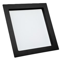 LUMINARIA DE EMBUTIR LED QUADRADO COMFORT 24W 4000K PRETO FOSCO - AVANT LUX