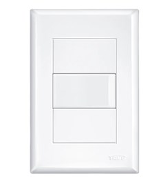INTERRUPTOR DE EMBUTIR 1 TECLA 20A/250V EVIDENCE BIPOLAR BRANCO - FAME