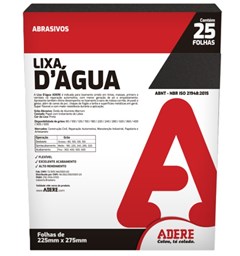 LIXA D AGUA GR 240 225 X 275MM - ADERE
