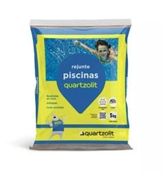 CIMENTO REJUNTE P/PISCINA 5KG CINZA PLATINA - QUARTZOLIT