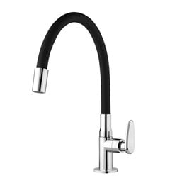 TORNEIRA PLASTICA COZINHA MESA BICA MOVEL 1/4 ALLURE MOUVE PRETA - VIQUA