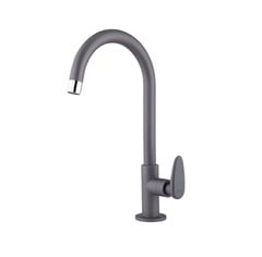 TORNEIRA PLASTICA COZINHA MESA BICA ALTA 1/2 ALLURE DECORE CINZA FOSCO - VIQUA
