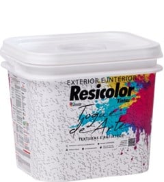 TEXTURA RUSTICO (RAFIATTO) ACRILICO 6KG BRANCO - RESICOLOR