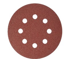 LIXA DISCO SECO 8 FURO GR 36 125MM 5PCS - MTX