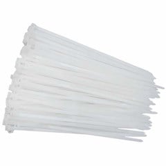 ABRACADEIRA DE NYLON 40CMX3 6MM 100PCS BRANCA - MELFI
