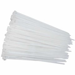 ABRACADEIRA DE NYLON 50CMX4 8MM 100PCS BRANCA - MELFI