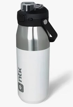 GARRAFA TERMICA COM TAMPA ISOMAX 750ML BRANCA - NAUTIKA
