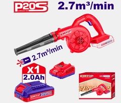 SOPRADOR A BATERIA 20V C/BATERIA + CARREGADOR BIVOLT - EMTOP