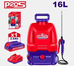 PULVERIZADOR COSTAL A BATERIA 16L C/BATERIA BIVOLT - EMTOP