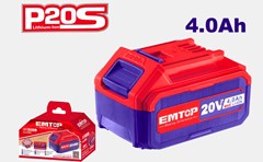 BATERIA RECARREGAVEL 20V 4AH ION-LITIO - EMTOP