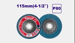 DISCO FLAP OXIDO DE ZIRCONIO 4 1/2 X 115MM G80 - EMTOP