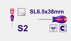 CHAVE FENDA TOCO 1/4X1 1/2 - EMTOP