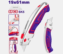 ESTILETE TIPO CANIVETE 19MM LAMINA RETRATIL - EMTOP