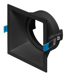 LUMINARIA EMBUTIR SQUARE DIRECIONAVEL PAR30 30W PRETO BIVOLT - STELLA