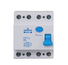DISJUNTOR DR (INTERRUPTOR) 4P 25A DRS4L - SOPRANO