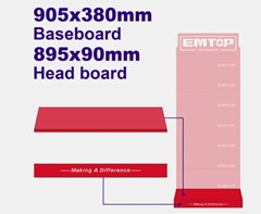 RODAPE P/EXPOSITOR EMTOP 905X381MM - EMTOP