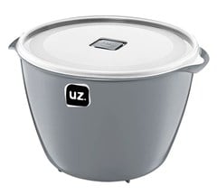POTE PLASTICO MULTIUSO PREMIUM 5 5L CINZA TITANIO - UZ. UTILIDADES