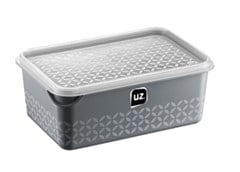 POTE PLASTICO MULTIUSO MULTI 1L CINZA TITANIO - UZ. UTILIDADES