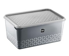 POTE PLASTICO MULTIUSO MULTI 2L CINZA TITANIO - UZ. UTILIDADES