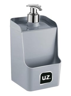 DISPENSER PLASTICO DETERGENTE 500ML CINZA TITANIO - UZ. UTILIDADES