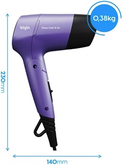 SECADOR DE CABELO GLOSSY TO GO BIVOLT - ELGIN
