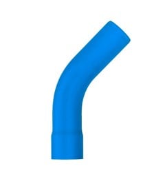 CURVA 45G SOLDAVEL PB IRRIGACAO AZUL 75MM LONGA - VIQUA