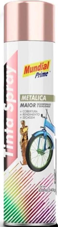 TINTA SPRAY 400ML METALICA ROSE GOLD - MUNDIAL PRIME
