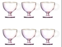 CANECA MUSE RAINBOW 200ML 6PCS BORDA DOURADA - HAUSKRAFT