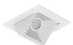 LUMINARIA EMBUTIR SPOT QUADRADA ORIENTAVEL LED PICCO 3W 2700K BRANCO BIVOLT - INTERLIGHT