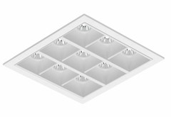 LUMINARIA EMBUTIR SPOT QUADRADA LED PICCO 21W 2700K BRANCO BIVOLT - INTERLIGHT