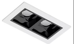 LUMINARIA EMBUTIR SPOT RETNGULAR LED PICCO 5W 2700K BRANCO/PRETO BIVOLT - INTERLIGHT