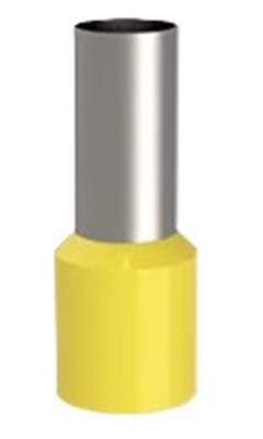 TERMINAL TUBULAR ILHOS ISOLADO 25MM AMARELO - SOPRANO