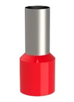 TERMINAL TUBULAR ILHOS ISOLADO 35MM VERMELHO - SOPRANO