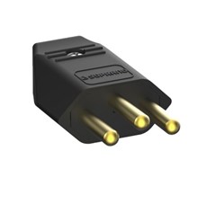 PINO MACHO 2P+T 20A 250V PRETO - SOPRANO
