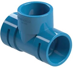 TE SOLDAVEL IRRIGACAO AZUL DN75X75,5MM - ASPERBRAS