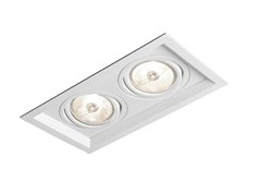 LUMINARIA EMBUTIR RECUADO 2 PAR16 E27 BRANCO BIVOLT - NEWLINE