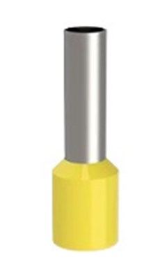 TERMINAL TUBULAR ILHOS ISOLADO 6MM AMARELO - SOPRANO