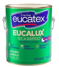 TINTA ESMALTE SINTETICO EUCALUX BRILHANTE 3 2L BASE C - EUCATEX