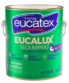 TINTA ESMALTE SINTETICO EUCALUX BRILHANTE 3 6L VERDE FOLHA - EUCATEX
