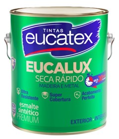 TINTA ESMALTE SINTETICO EUCALUX BRILHANTE 3 6L CINZA MEDIO - EUCATEX
