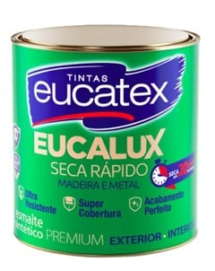 TINTA ESMALTE SINTETICO EUCALUX BRILHANTE 900ML CINZA MEDIO - EUCATEX