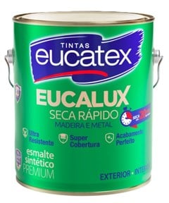 TINTA ESMALTE SINTETICO EUCALUX BRILHANTE 3 6L MARRON CONHAQUE - EUCATEX